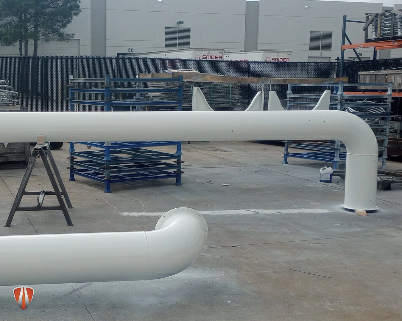 Initial stage tracking of oversized piping components during accelerated regional sourcing and material staging. Initial stage tracking of oversized piping components during accelerated regional sourcing and material staging.